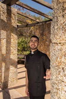 Embroidered Clergy Guayabera Shirt.